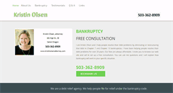 Desktop Screenshot of kristinolsenattorney.com